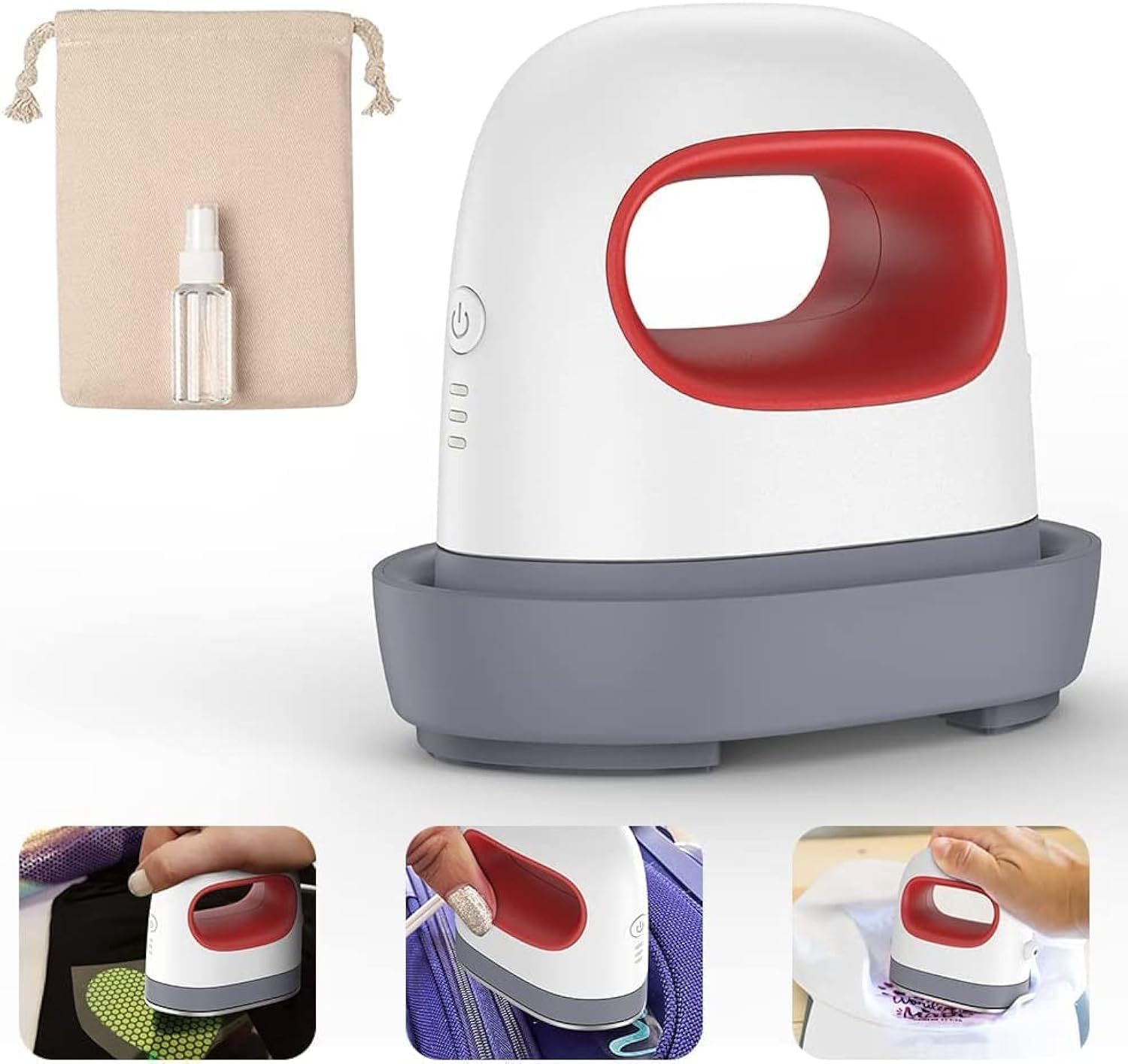 NALACAL Portable Mini Heat Press Machine for Heating Transfer, Easy Press for T-Shirts, Shoes, Hats and Small HTV Vinyl Projects, DIY Family Shirt Printing