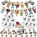 Dog Birthday Decoration, 13Pcs Cute Cartoon Dog Birthday Banner, 16Pcs Dog Cupcake Toppers,20 Dog Balloons and 1 streamer for Pet Theme Birthday Party