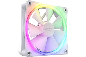 NZXT White Fans; F120 RGB - Quiet and Advanced RGB Lighting Customization