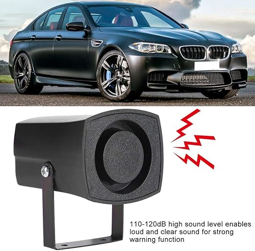 Miniatura 8 de 110-120dB coche R cantar sonido de reserva 6 tono zumbador cuerno alarma sirena altavoz 12V carga y sistema de arranque