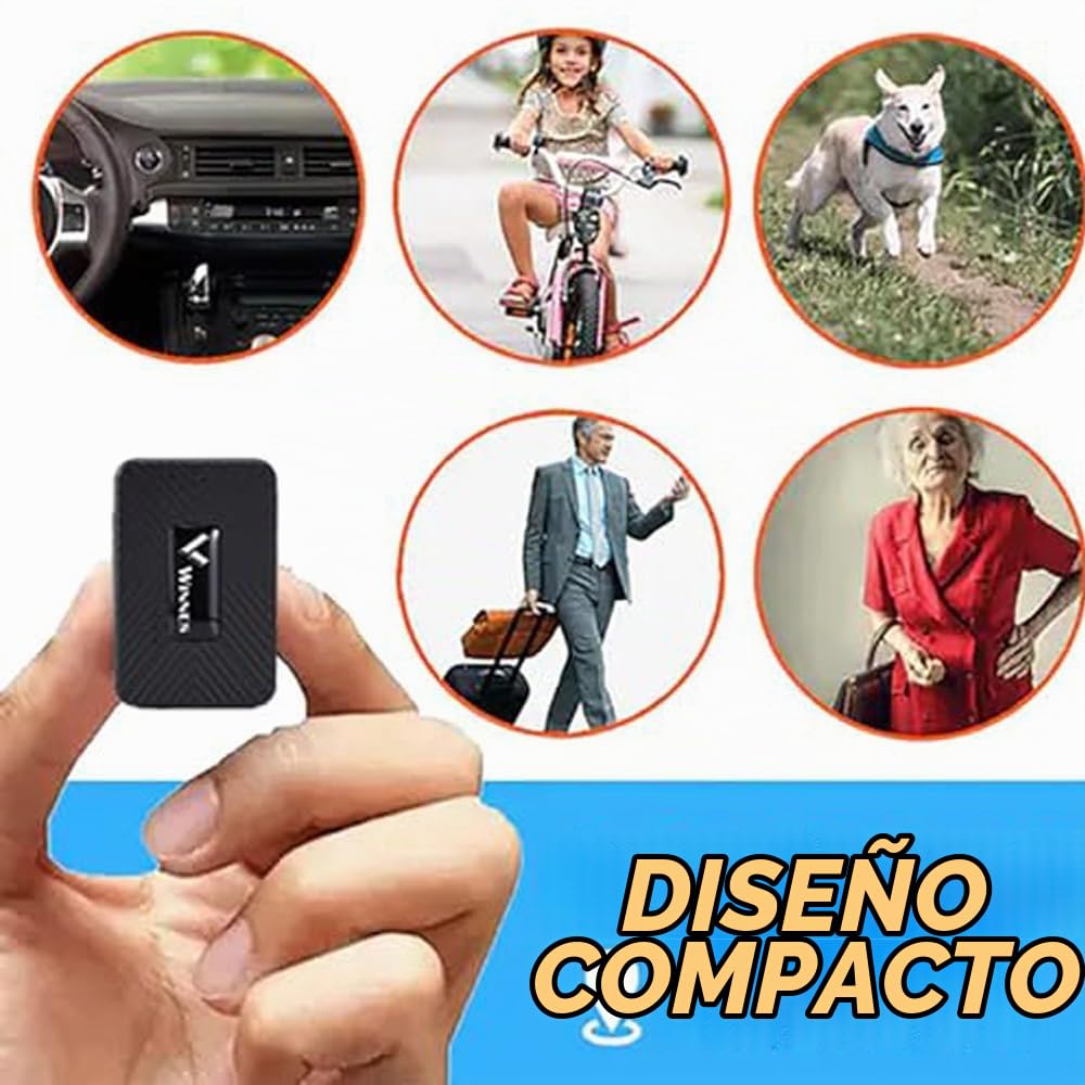 Zeerkeer Mini Localizador GPS para Coches sin Suscripción, Seguimiento en Tiempo Real, Historial de Rutas y Alarmas, 15 Días de Espera 1500mAh, GPS para Perros con Imán, Rastreador con IP65 y App