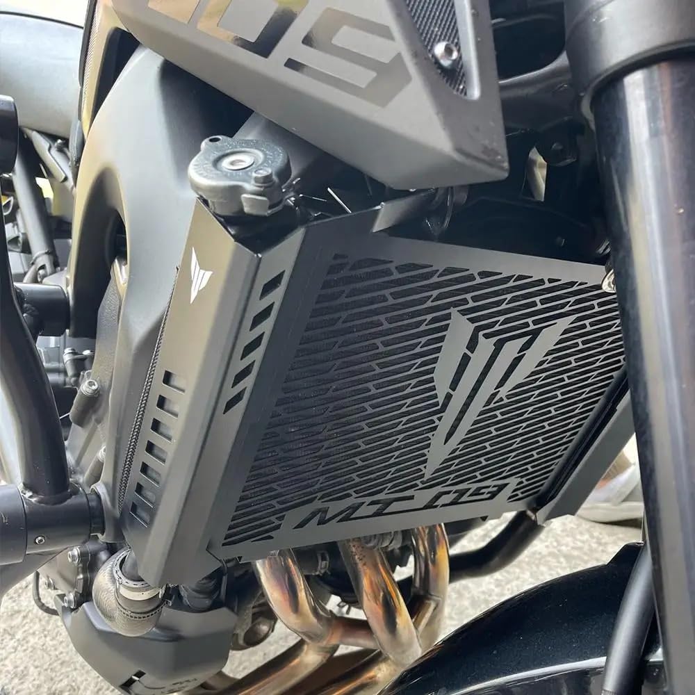 Grille De Protection Pour Radiateur De Moto - Compatible Yamaha XSR900, MT-09, Tracer 900, En Alliage D'aluminium Noir - 8