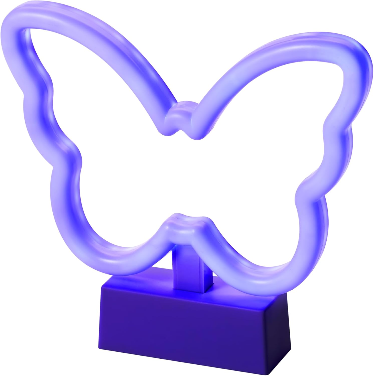Magnetic Butterfly Neon LED Light for Locker, Bedroom & Dorm Decor, Battery Operated Night Light for Kids, School & Fridge – LockerMate by Bostitch