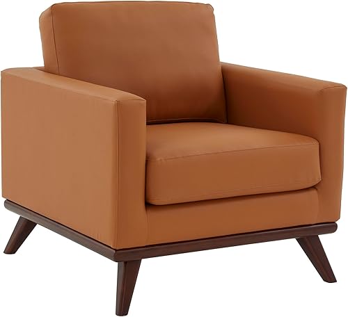 Miniatura 8 de LeisureMod Chester - Silla moderna y contemporánea con patas de madera de abedul maciza, color gris Gris,Malla beige,Cognac Tan,gris topo,Negro