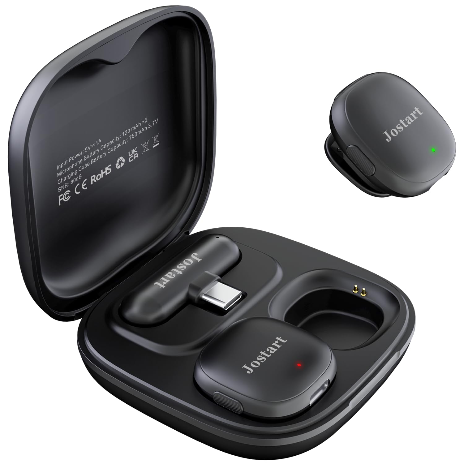 JOSTART Mini Wireless Lavalier Microphone