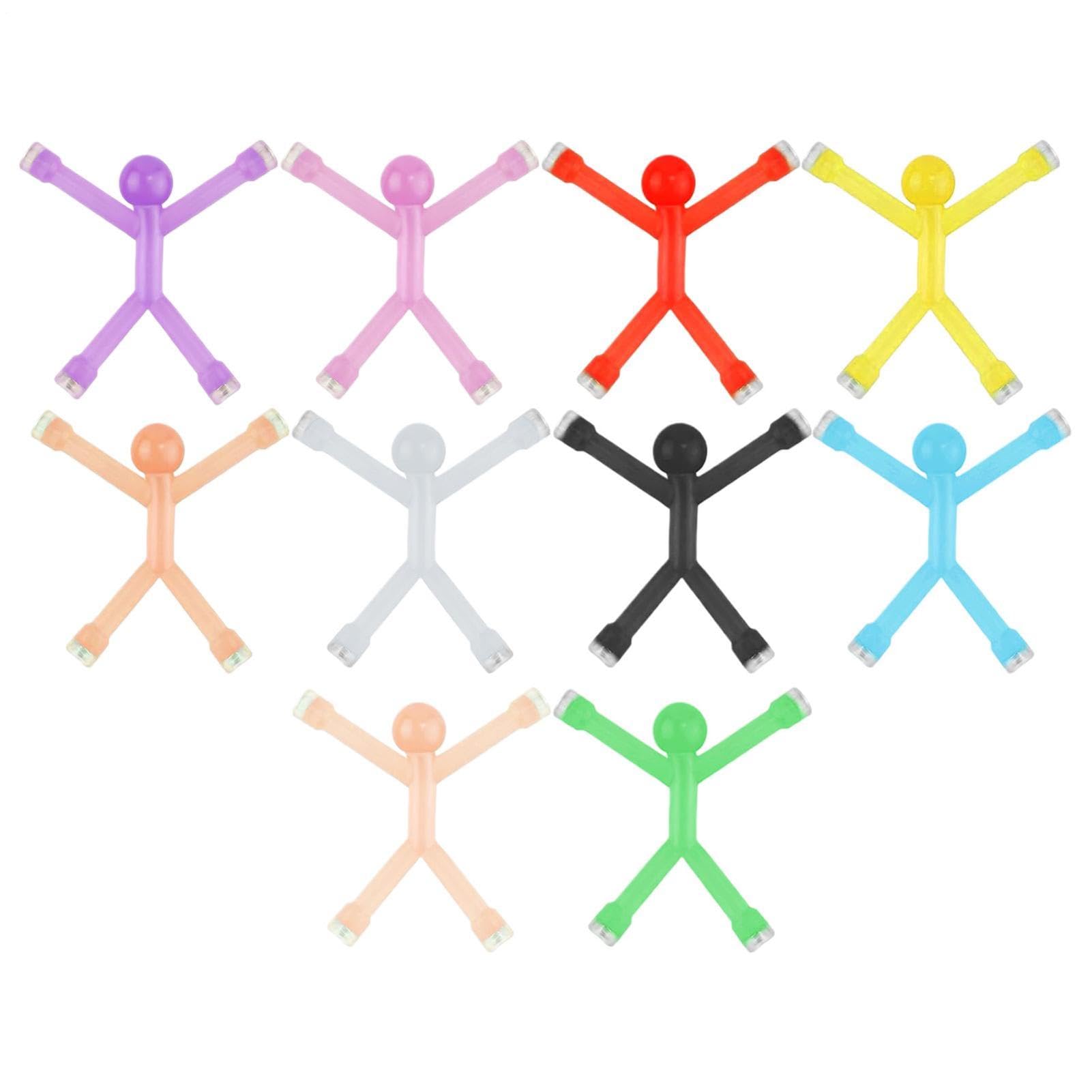 Mini figurines magnétiques, jouets, lot de 10, translucides, aimants pour réfrigérateur, hommes Mini figurines magnétiques, jouets, lot de 10, translucides, aimants pour réfrigérateur, hommes