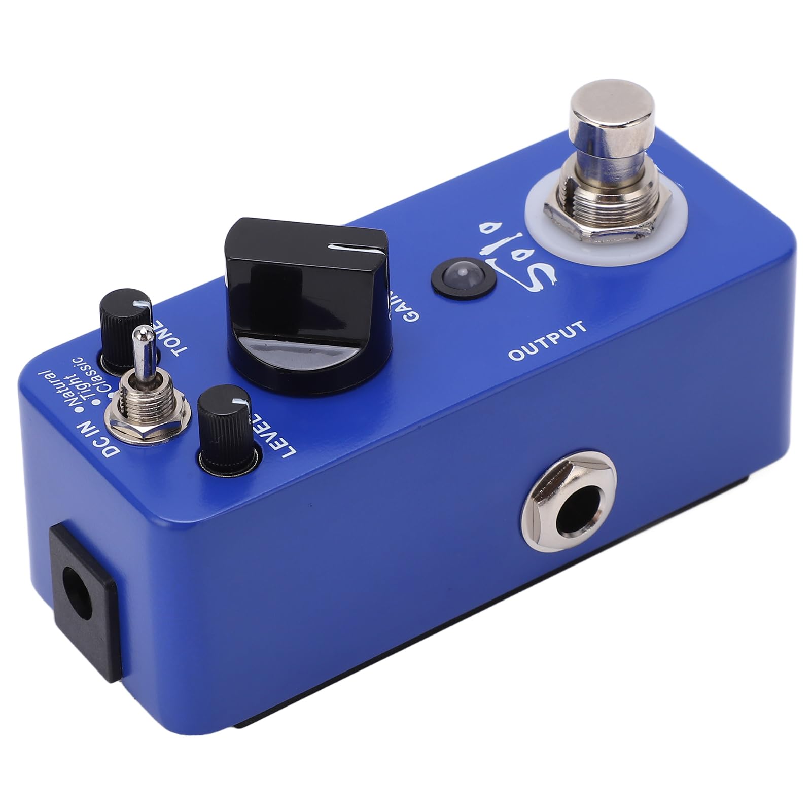 Distortion Pedal Metal Mini Effects High Gain Electric Guitar Effector 3 tryby MDS5 Compact All Metal Shell Niebieskofioletowy dla solistów gitarzystów