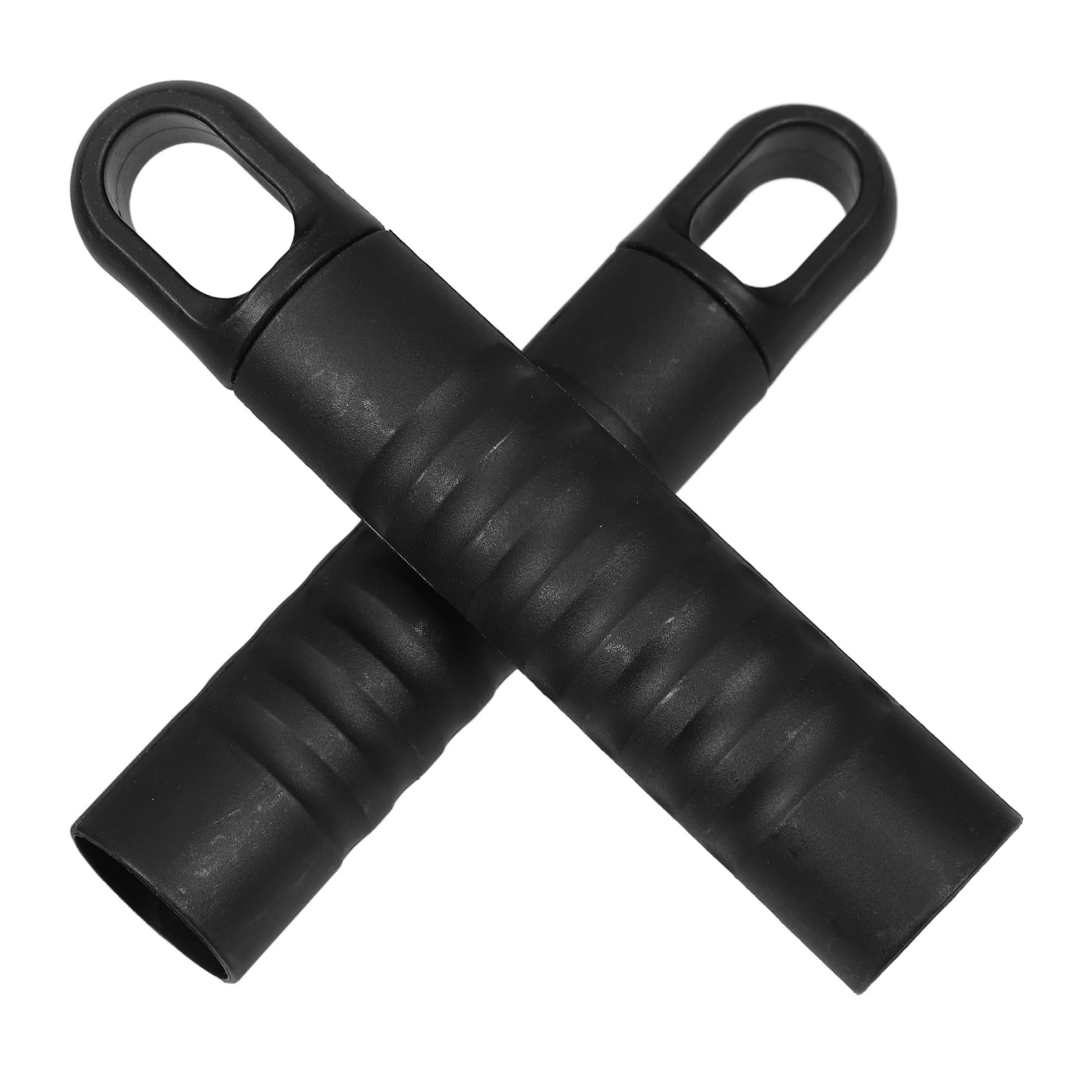 IWOWHERO 2Pcs Mop Handle Replacement Durable Black End Caps for Broom Installation Mop Rod Accessories with Hanging Compatible with Various Mops for Efficient Cleaning