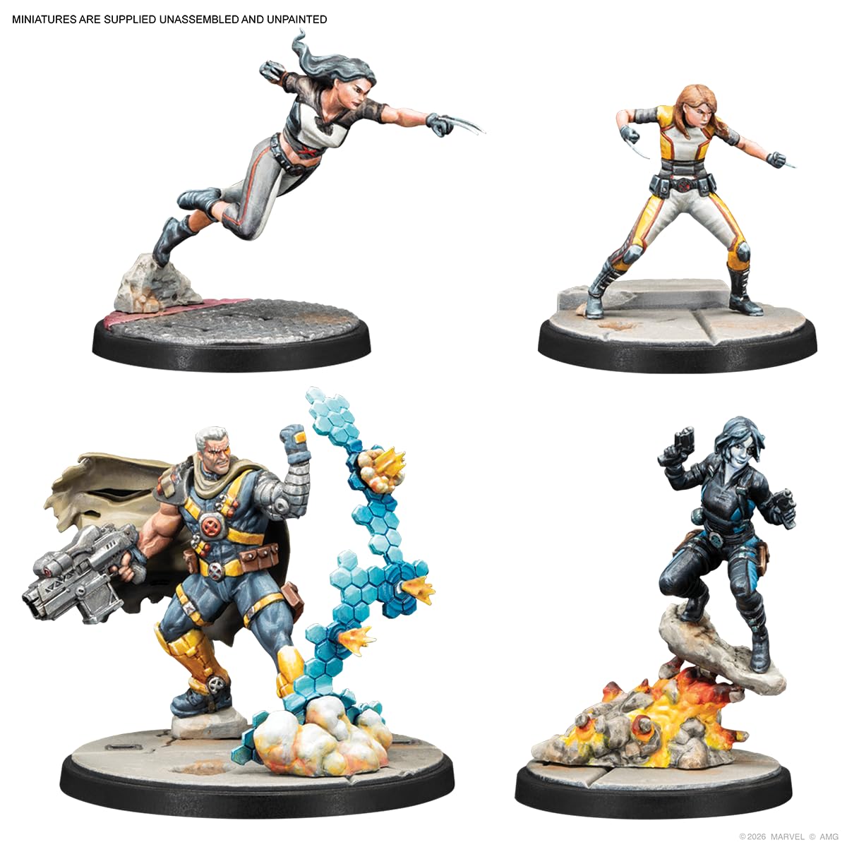 Asmodee, Marvel : protocole de Crise – X-Force Affiliation Pack Version en Extension de Table pour 2 Joueurs de l'âge 14 avec Un Temps de Lecture de 90 à 120 Minutes, multilingue