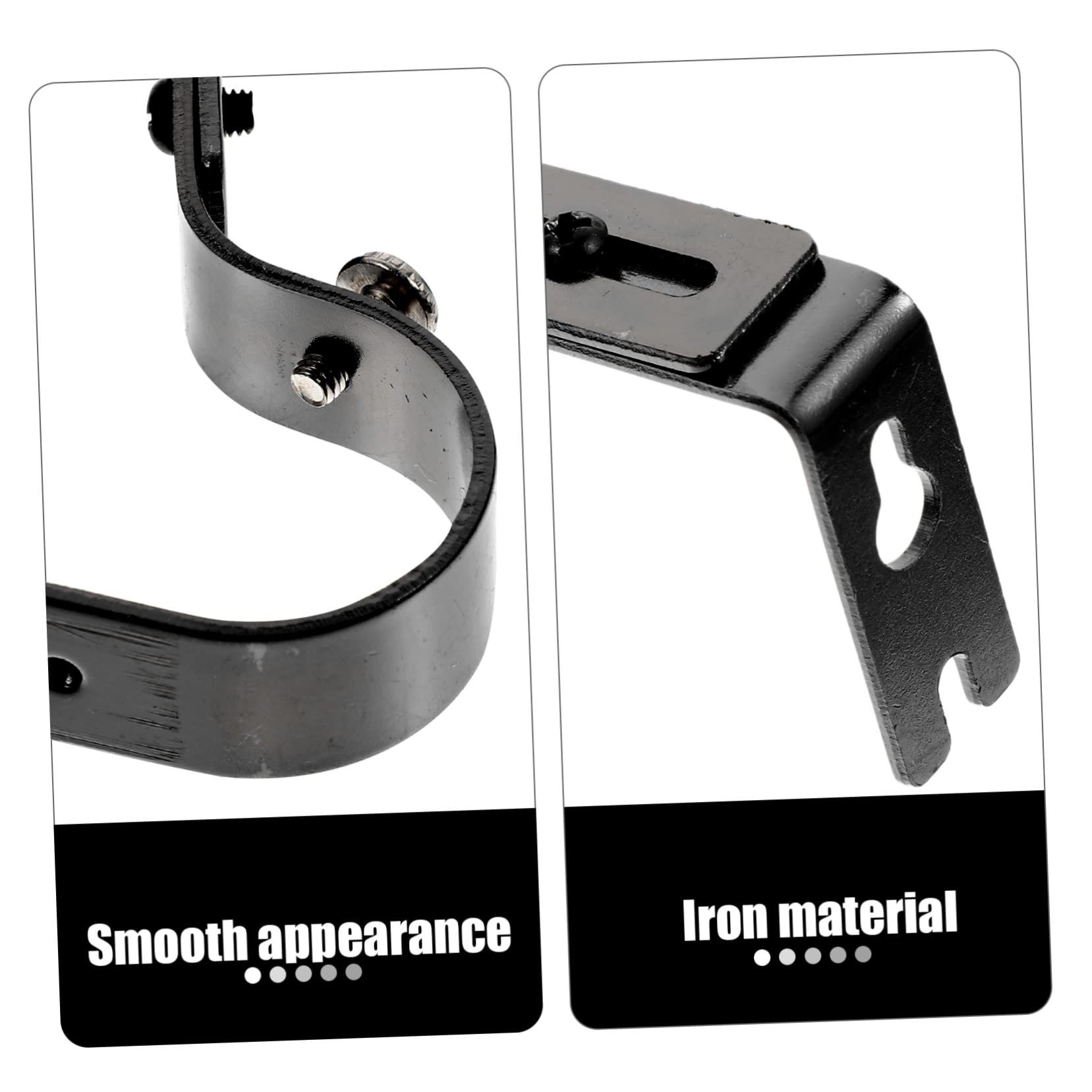 4 Supports De Tringle à Rideau Autocollants Sans Perçage - Transparents, Pour Plafond Ou Mur - Installation Facile Et Réversible - Amosfun - 9