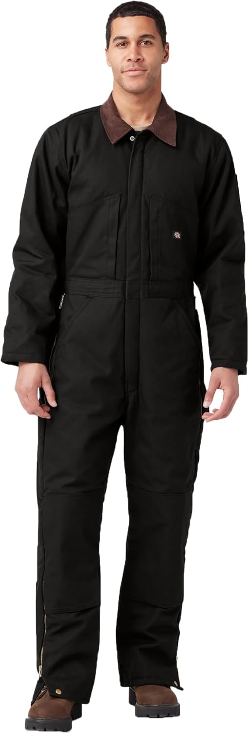 Dickies Men's Premium Insulated Duck Coverall Medium Black