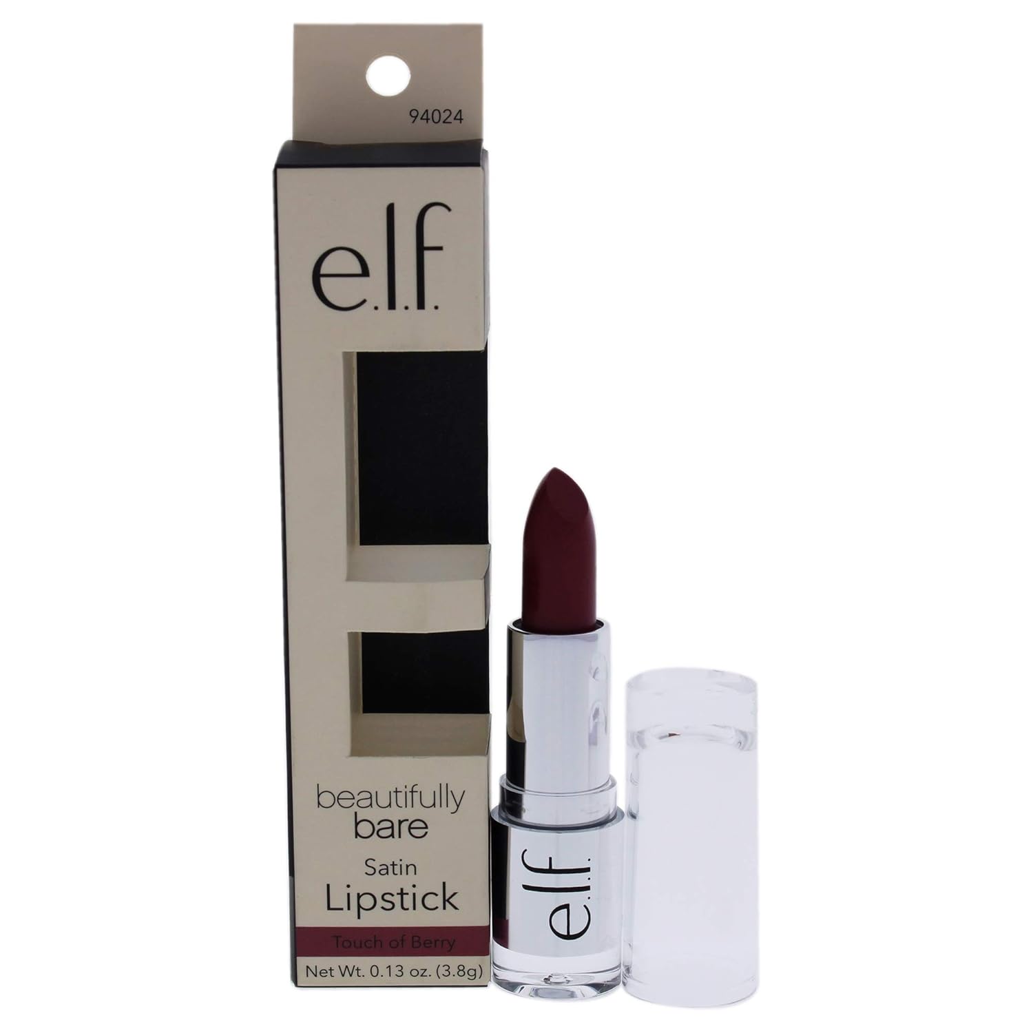 e.l.f. Beautifully Bare Satin Lipstick - Touch of Berry Women Lipstick 0.13 oz : Beauty & Personal Care