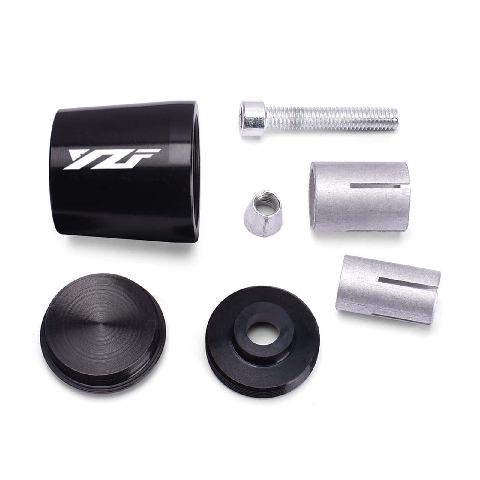 7/822mm Universele Motorfiets Handvat Stuur Hand Bar Grip Voor YAMAHA YZF-R6S YZF R6S USA VERSIE 2006-2009 CANADA VERSIE (Color : Black