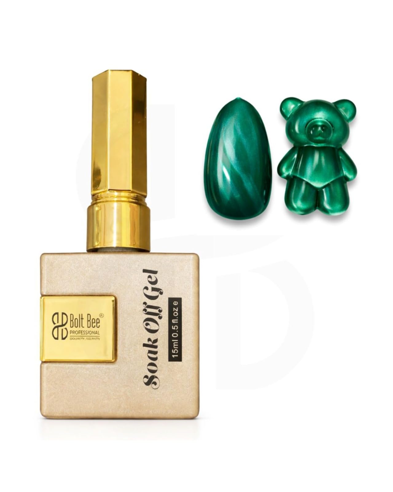 BOLT BEE 15ml Silk Cat Eye Gel Polish | Premium Magnetic Cateye Effect Nail Gel | Long-Lasting, High-Shine Salon Finish | Easy Application UV Nail Gel for Professional & Home Use (Green)-image-41