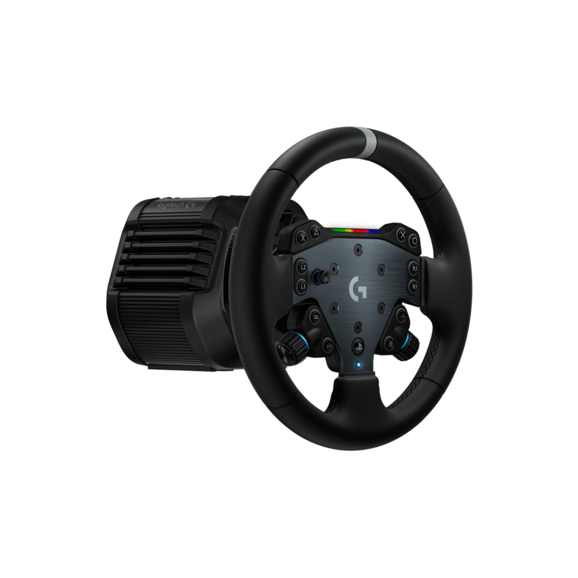 Logitech G RS50 System, 3-szt zestaw do symulatorów wyścigów | PS5/PS4/PC, Brytyjska wtyczka zasilania - Czarny