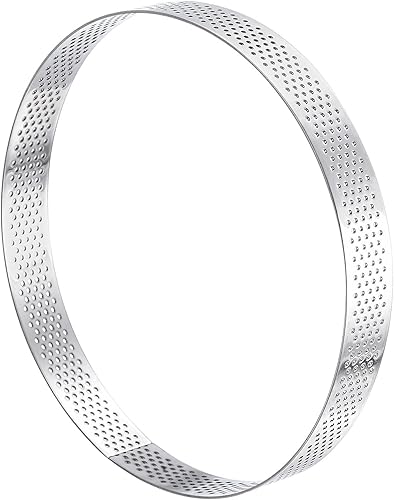 uxcell Anillos pequeños de acero inoxidable para tartas, anillo perforado para mousse, para hornear cocina, resistente al calor, 5.9 pulgadas de disponible en Yaxa Peru