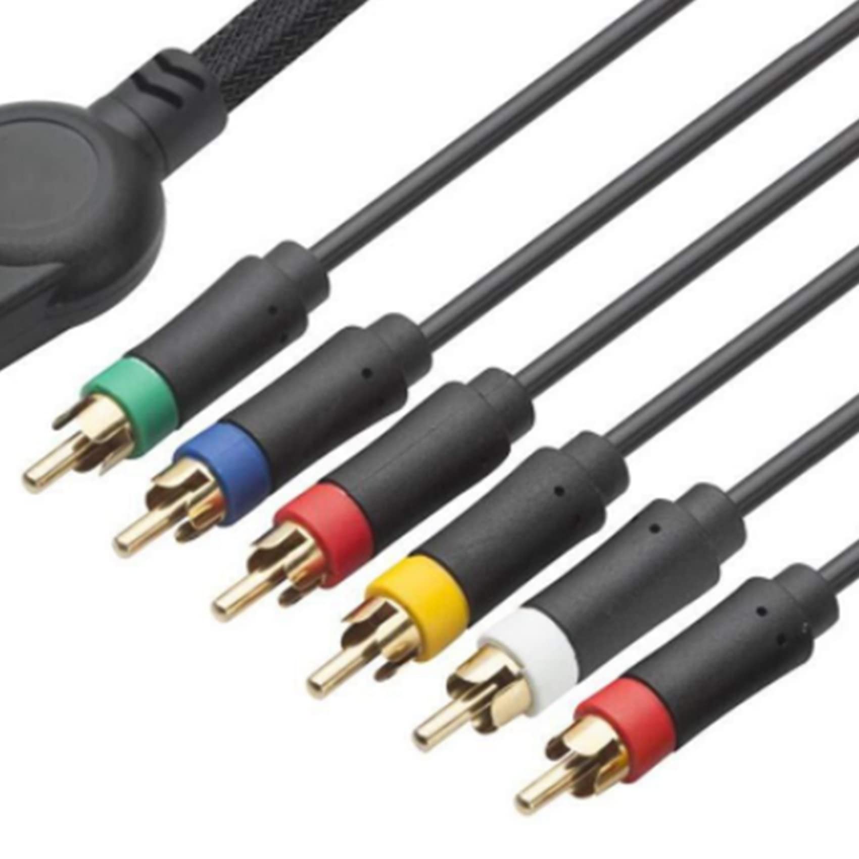 CROIRE 2X Adecuado para PS2 / PS3 Cable de Componente 1,8M Adecuado para PS 2/3 Accesorios de Cable de de Alta Resolución