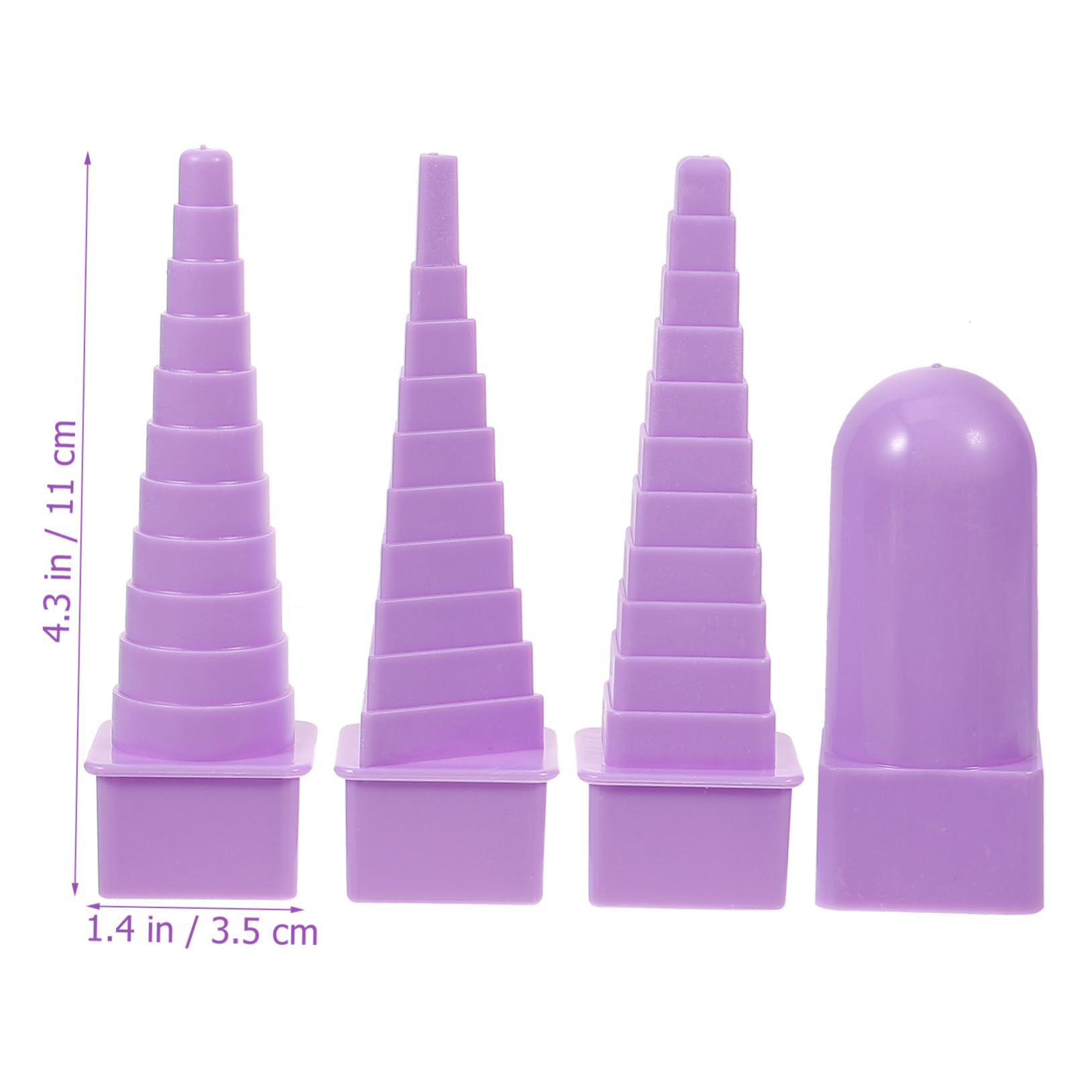 HOODANCOS 4pcs Paper Quilling Tool Wire Winding Tower Slotted Paper Quilling Kit