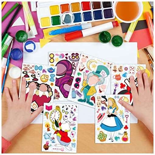 36Pcs Make your own Alice in Wonderland stickers sheet - Image 7