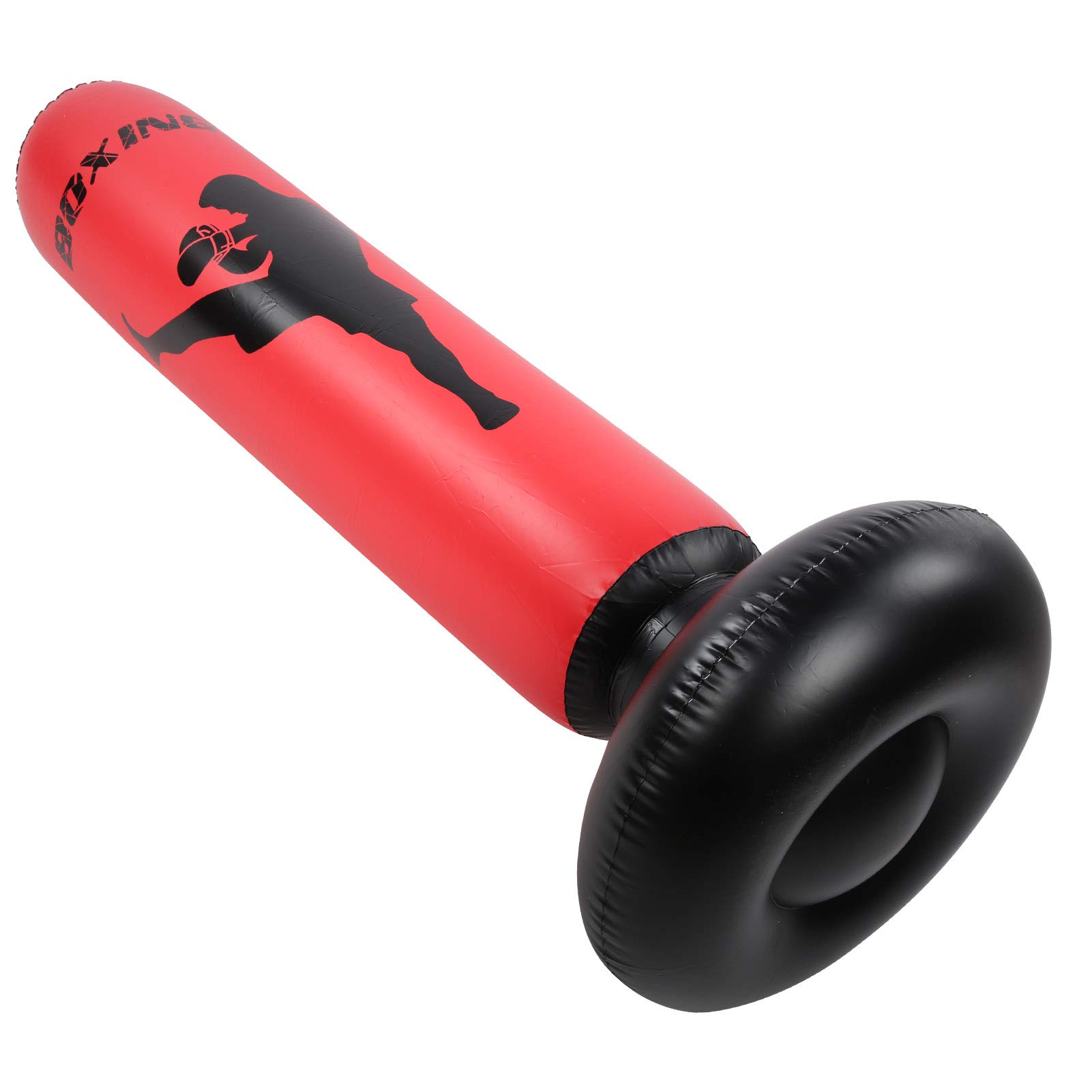 Demeras Sacco da Boxe Gonfiabile per Il Fitness 170 cm/66,9 Pollici Colonna da Boxe Colonna per Bicchiere autoportante Sacco di Sabbia per Bambini Adulti