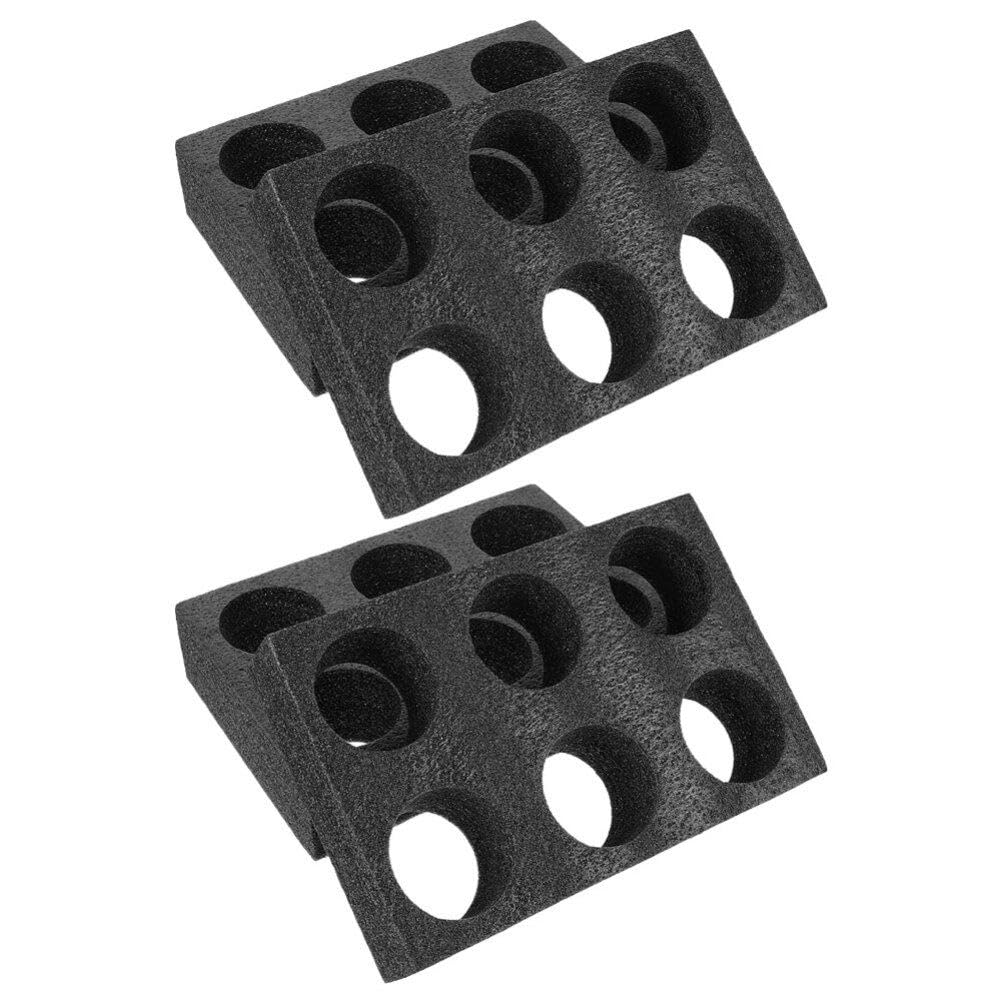 OUNONA 4 Pièces Porte-Gobelets À Emporter Plateau De Tasse En Mousse À 6 Cavités Pour Emporter Porte- Outil D'emballage De Boisson Pour Camping Pique- Magasin À Emporter