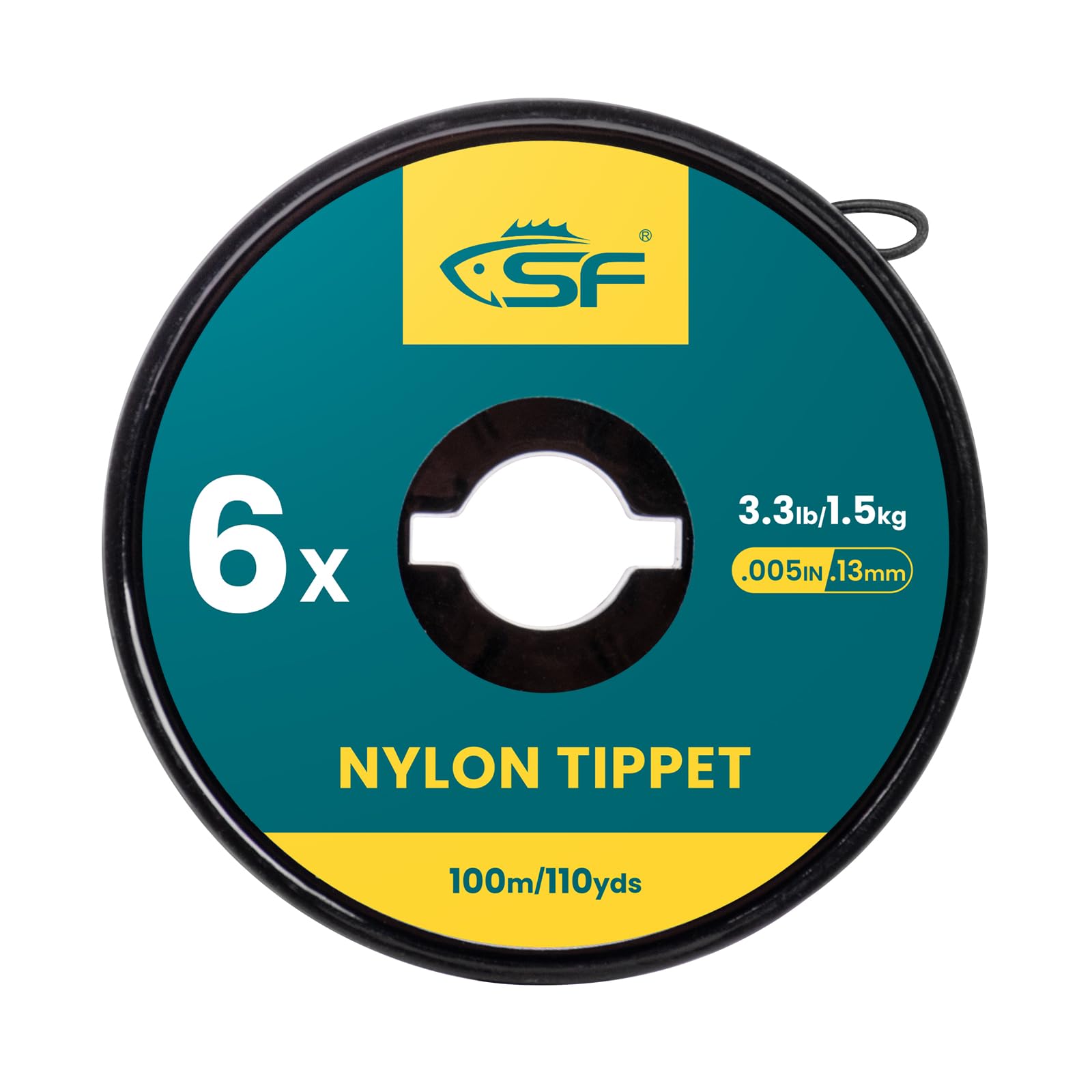 SF Clear Monofilament Nylon Tippet Line Fly Fishing Tippets Leaders Trout # 100M 6X 1 Pack