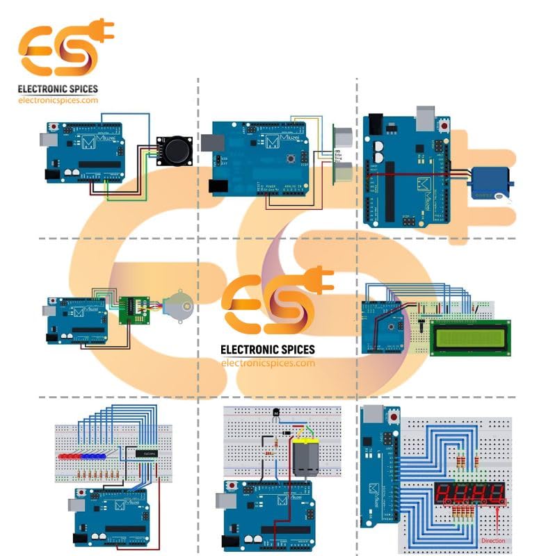 Image of Electronic Spices Advanced Starter Kit Compatible with Arduino Projects with Instruction (245 Item)