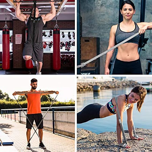 Long Resistance Bands, WeluvFit Workout Bands Resistance for Women and Men, Fitness Loop Booty Stretch Exercise Bands for Full Body Workout & Weight Training, Pull Up Assistance Bands for Home Gym