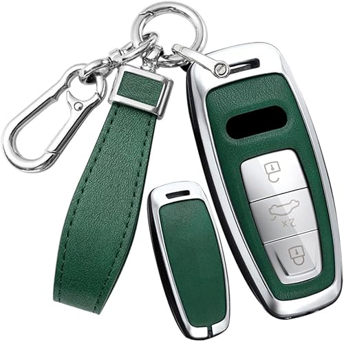 SANRILY Funda de piel sintética para llavero Audi Q7 Q8 2021 2022 E-Tron A3 A6 A6L A7 A8 S3 S6 S7 SQ7 RS6 RS7 Funda inteligente de protección disponible en Yaxa Guatemala