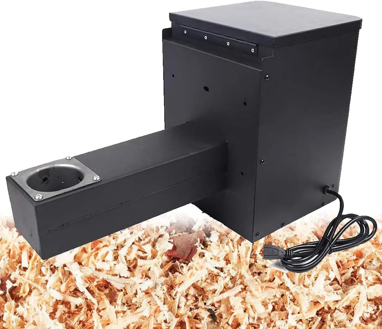 Digitaler Temperaturregler für Holzpellet-Räuchergrills, Trichter Montageset zum Räuchern, Backen, Braten, Schmoren und BBQ