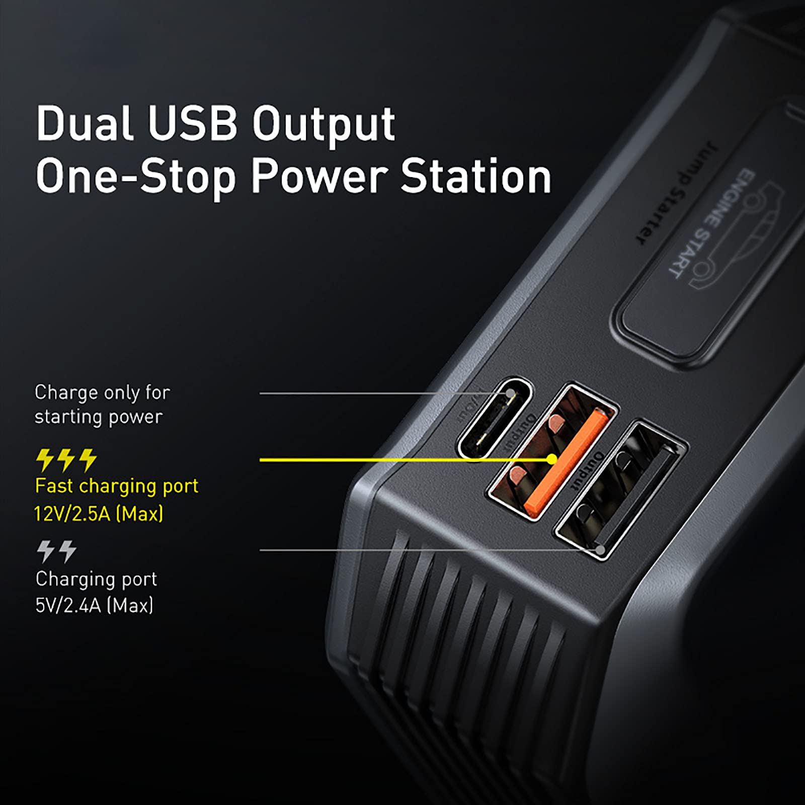 20000mAh Vehículo Jump Starter Banco de Energía 2000A 12V Arrancador de Batería de Coche Portátil Emergencia Auto Booster Energy MAX Device