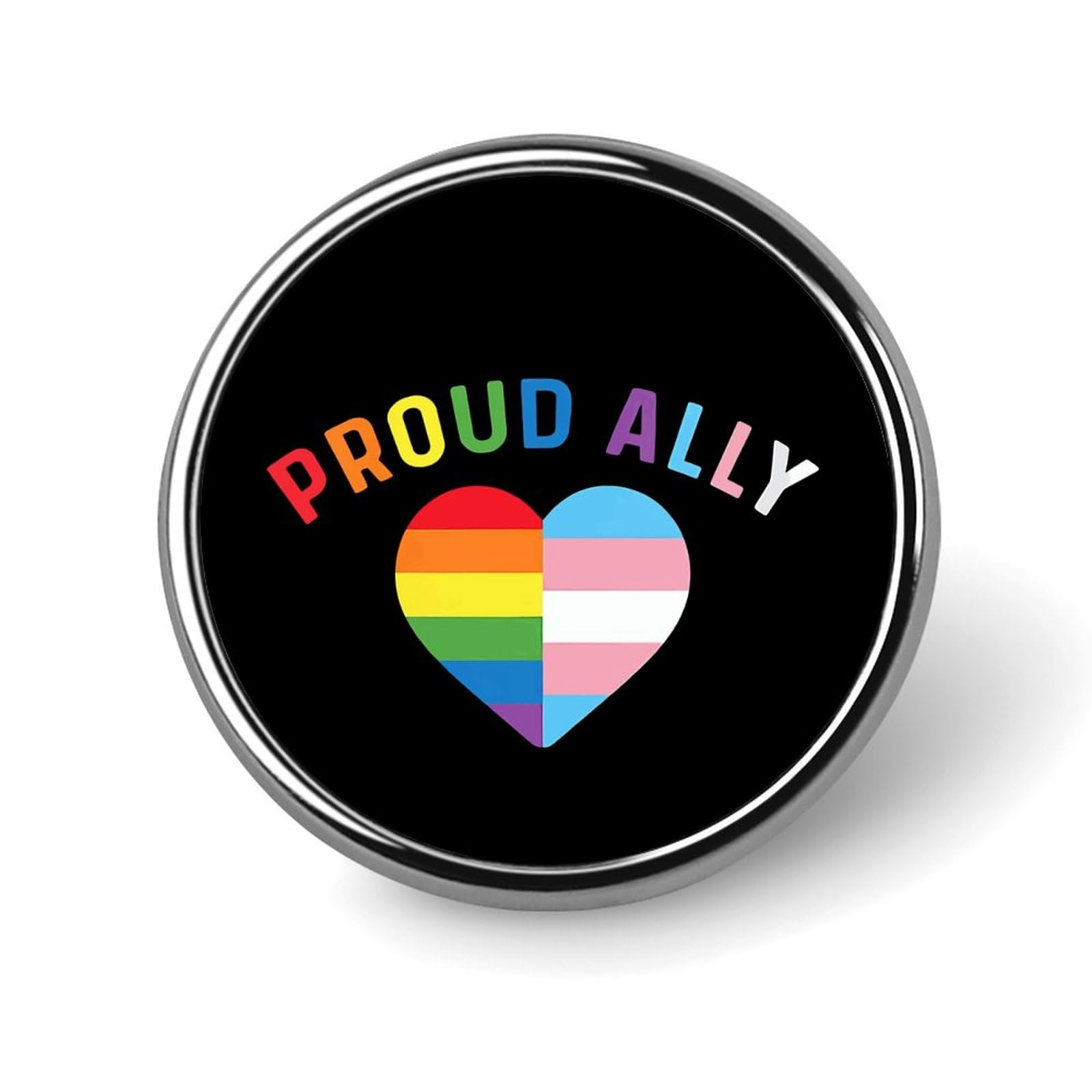 Pride Month LGBTQ Gay Pride Ally Pins Round Buttons Brooches Enamel Lapel Pin Party Supplies Decor Badges for Hats Clothes Bags
