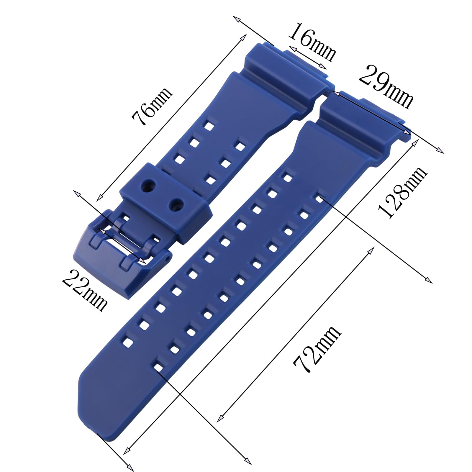 HXQHSTBG Silicone Watch band for I52 22mm (Beigi)