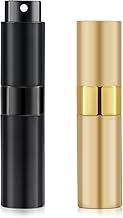 8ML Perfume Travel Refillable Easter Basket Essentials for Women Adults//Men Portable Perfume Atomizer Bottle Spray Bottles (Balck and Gold,2Pack)[Travel Essentials]