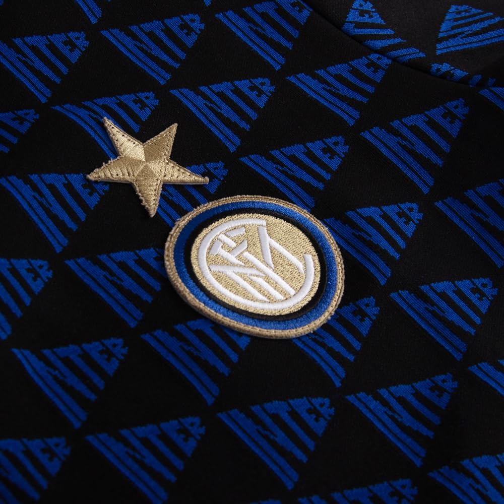 COPA - Polo - Uomo - Inter Milan all Over - Manica Corta - Nero - 100% Cotone