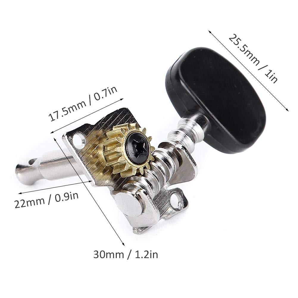 Clés D'accordage Pour Ukulélé 4 Pièces - Mécaniques En Alliage Avec Plaque Acier, Compatibles Guitare Et Petite Guitare 4 Cordes