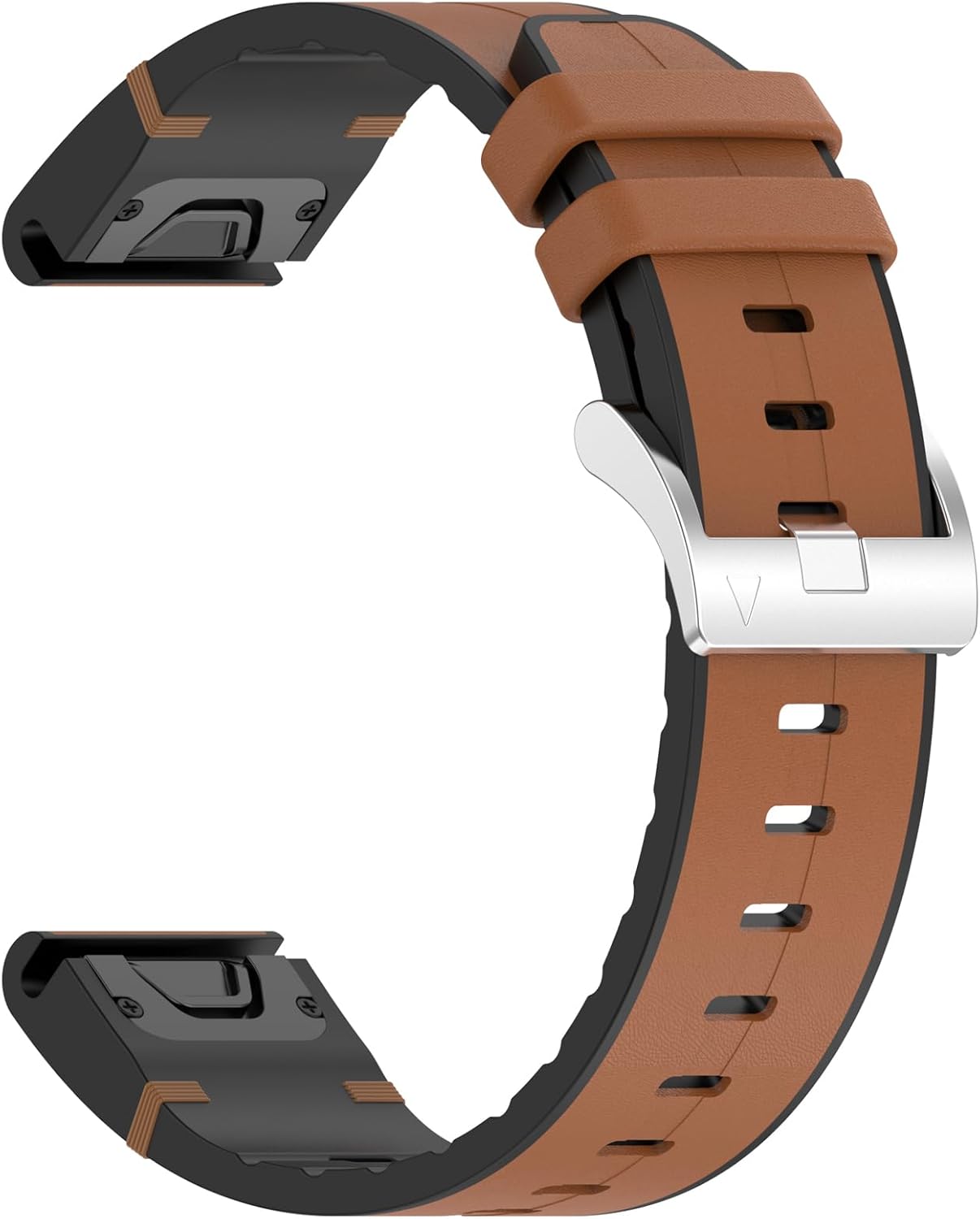 LOKEKE Garmin Fenix 8 交換用シリコンリストバンド - 20mm 交換用シリコンレザー腕時計バンドストラップ G