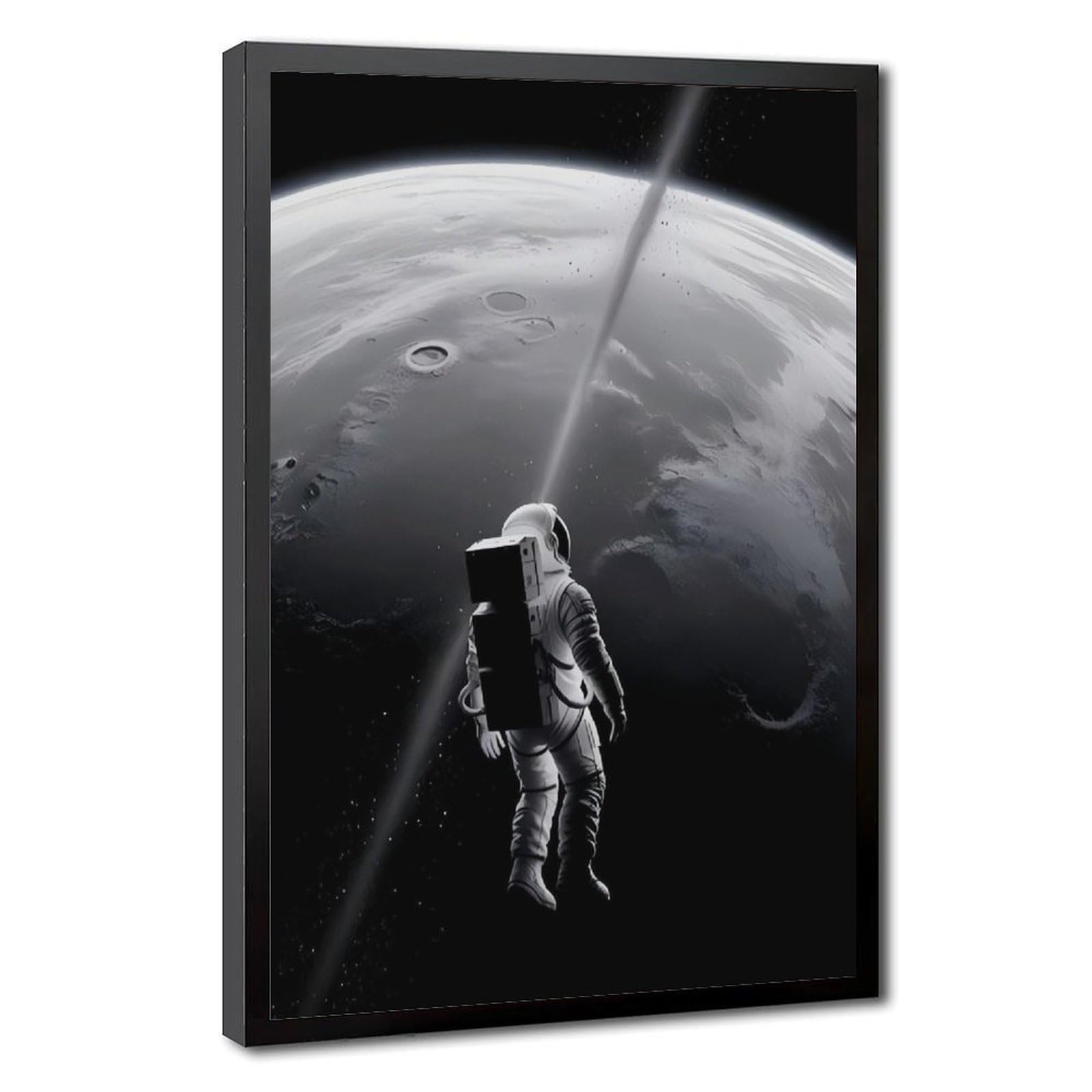 Bareronor Astronaut Space Canvas Poster Bedroom Decor Landscape Office Room Decor Gift 12" L X 18" W