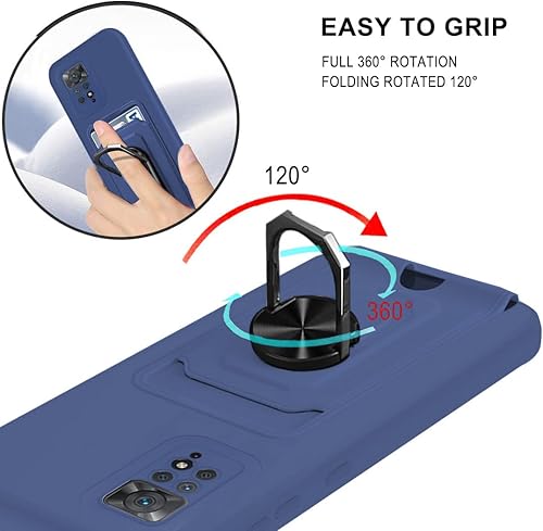 Miniatura 6 de Asuwish Funda de teléfono para Xiaomi Redmi Note 11 Pro 4G5G con cubierta protectora de pantalla y correa cruzada, cordón delgado para tarjeta de