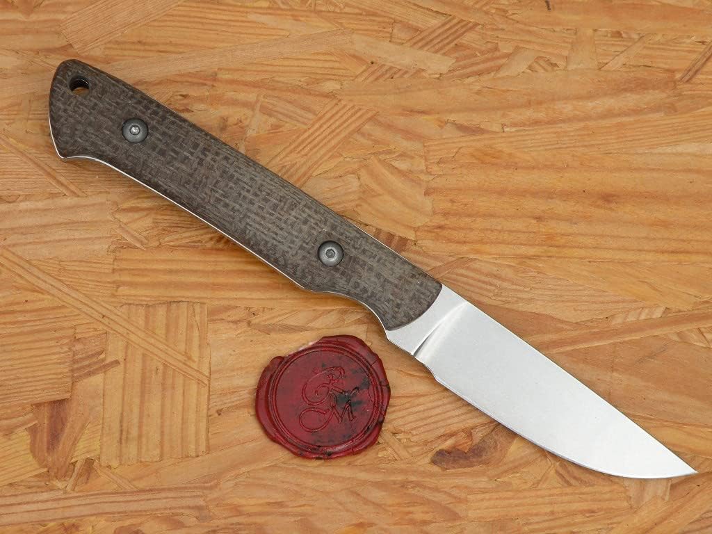 White River Small Game, Natural Burlap Micarta Handle