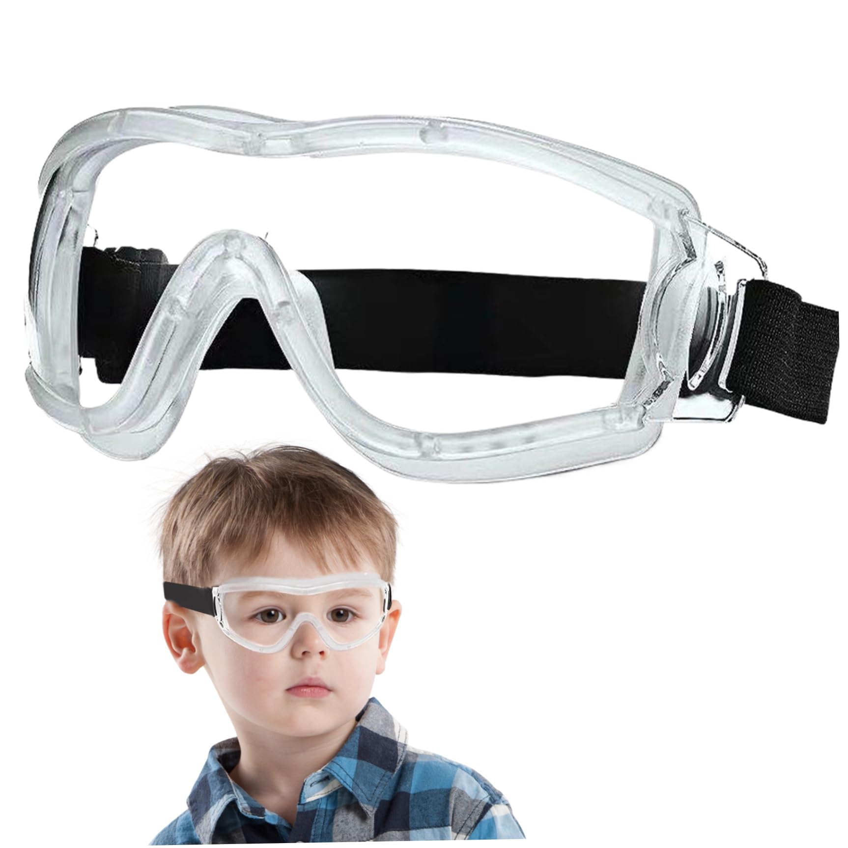 Kids Safety Goggles Eye Protection Goggles Anti-Fog Clear Toddler Protective Goggles Shockproof Waterproof Kids Goggles for Outdoor Activities Portable Eye Protection Glasses