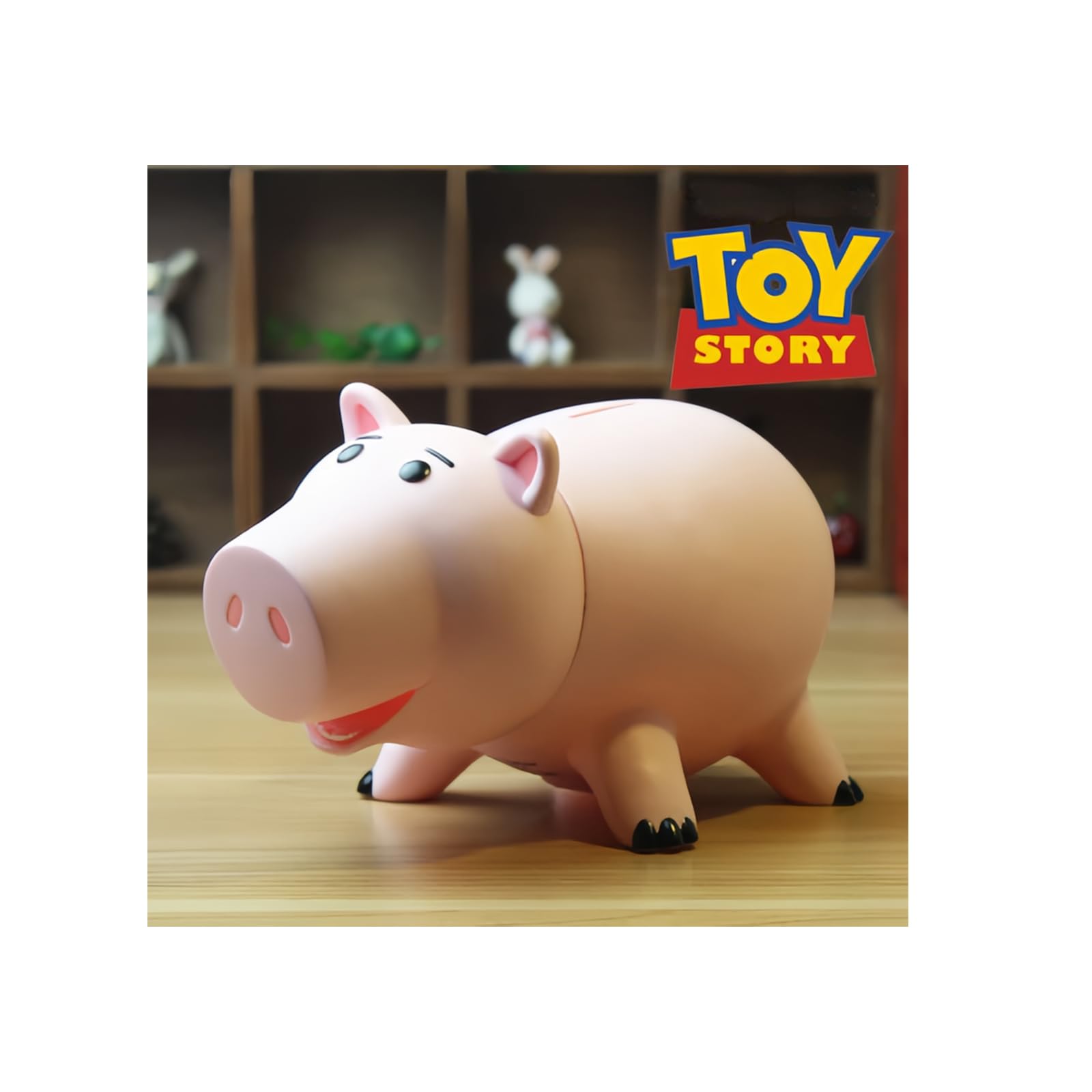 CreamilyHamm Toy Story Piggy Bank Plastic Saving Piggy Bank for Kid's & Adult's Birthday Gift with Cute Package, PinkClimatePartner certified