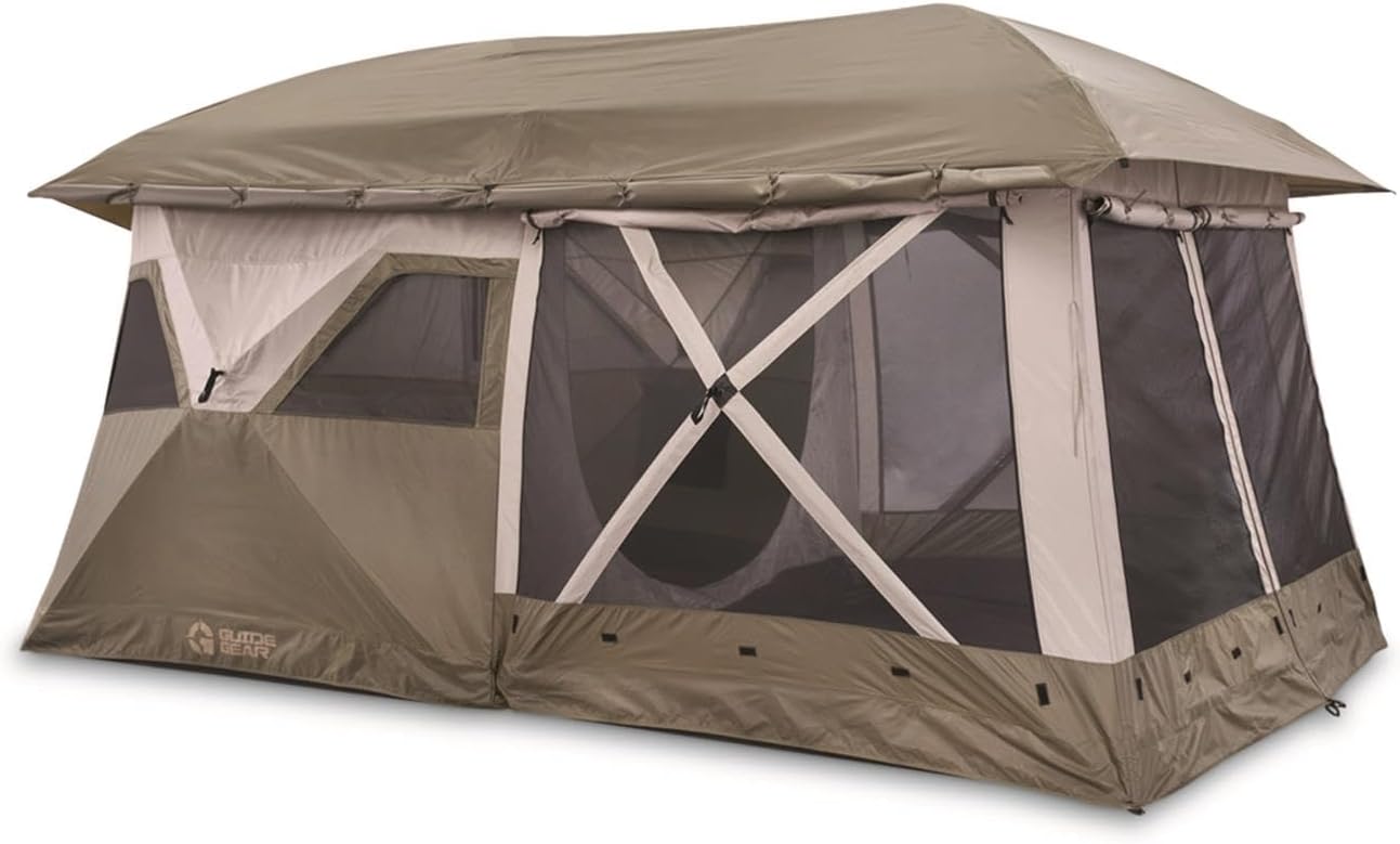 Guide Gear 8-Person Hub Camping Tent, for Outdoors, Family Events, Weekend Travel