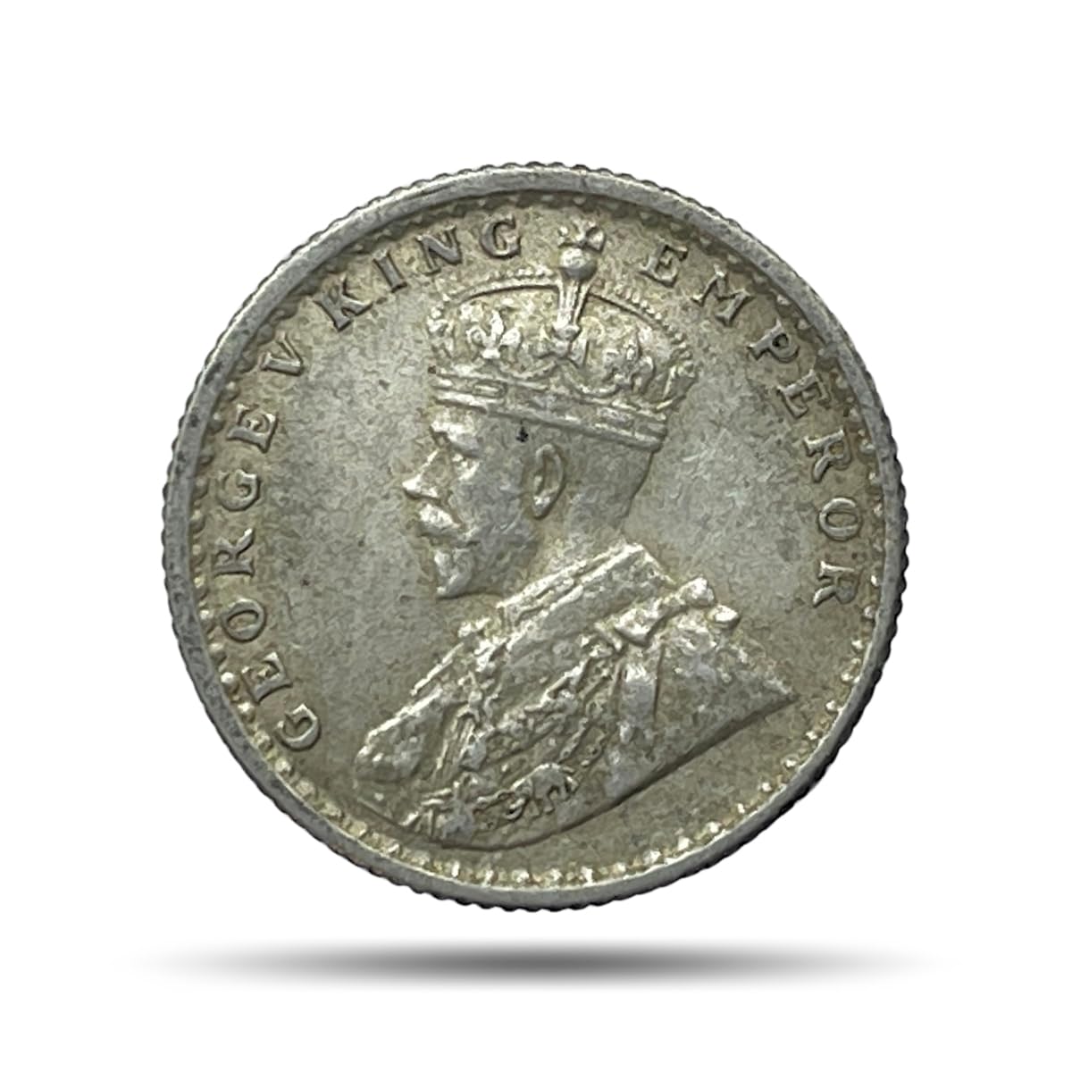 1/4 Rupee George V King Emperor 1928-36 Silver Old Collectable Coin, British India Uniform Coinage