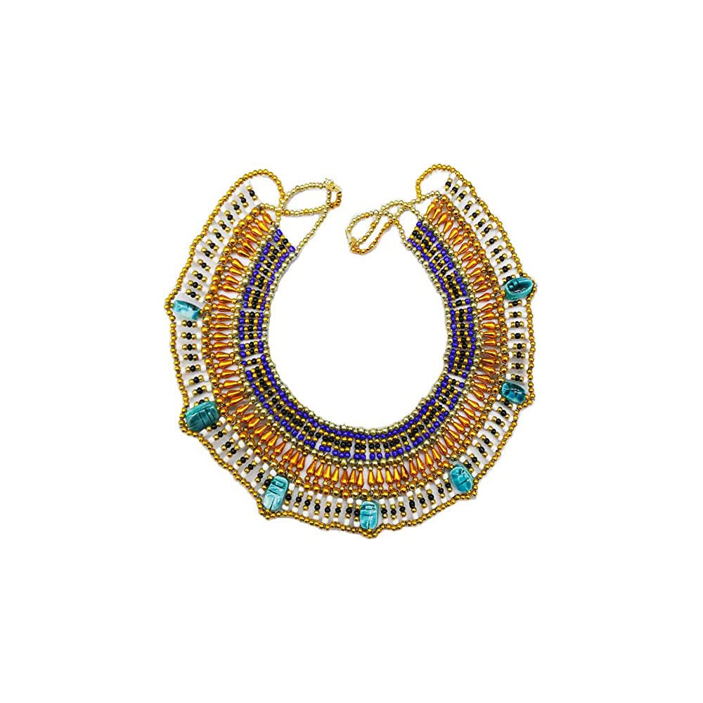 Collier pectoral égyptien rigide fait main pour éviter les parures de danse fragiles