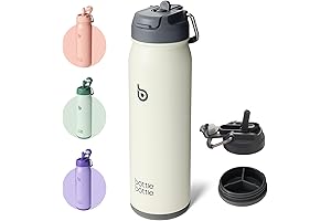 BOTTLE 24 oz Water Bottle with Holder and Straw