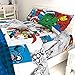 Jay Franco Kids Sheet Set with Fitted, Flat Sheets & Pillow Cover - Ultra-Soft Bedding with Pillowcase for Room Decor, White - Avengers, 4 Piece Full