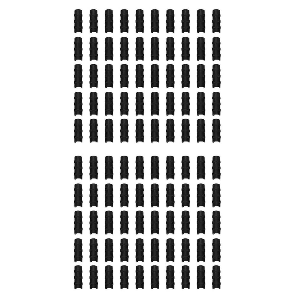 Jnchdghwa Black 100Pcs Greenhouse Plastic Film Frame Pipe Tube And Film Clip Clamp Connector Kit Garden Tool 20Mm