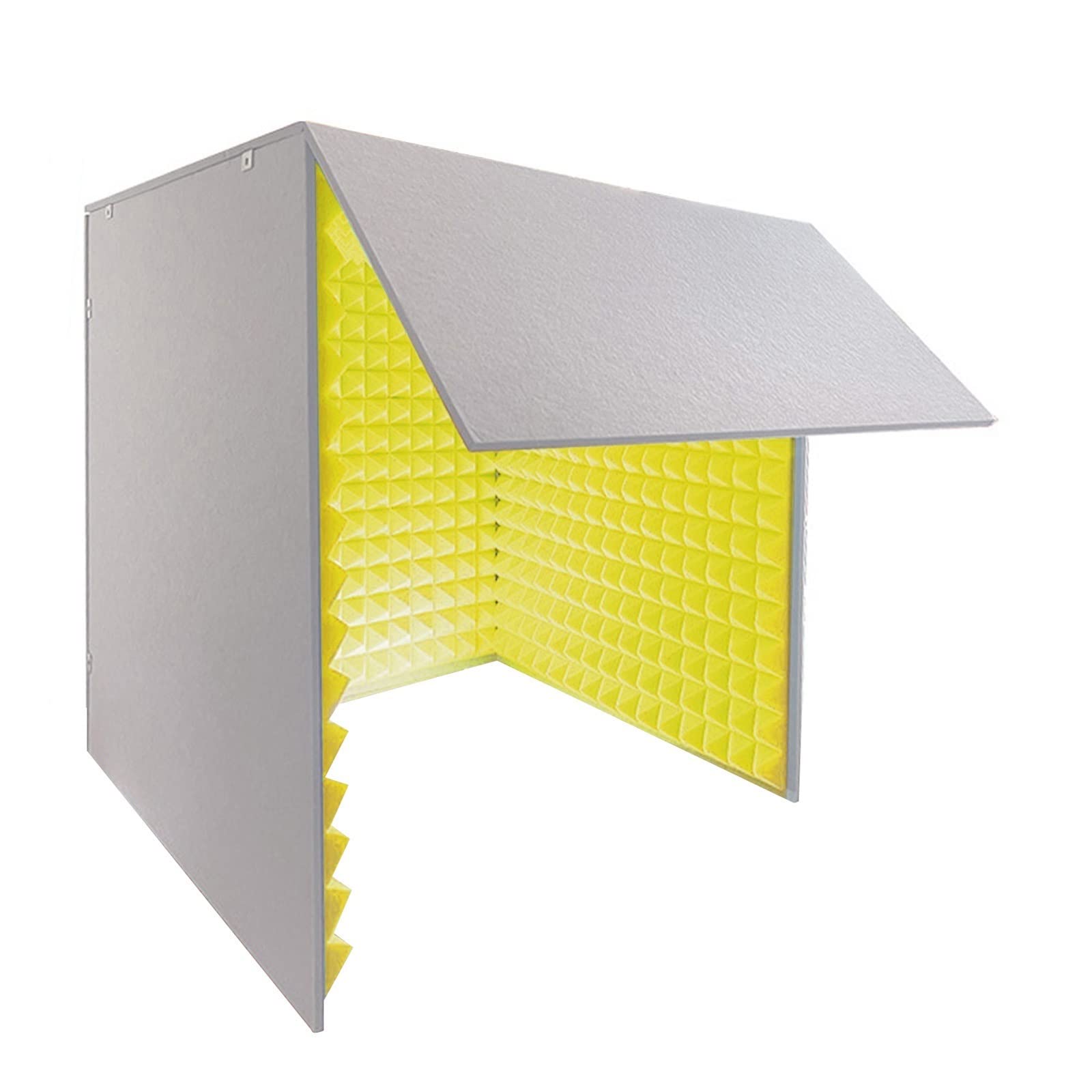 Sound Proof Foam Panels Portable Vocal Booth For Desktop Studio Audio Recording And Sound Dampening,Yellow