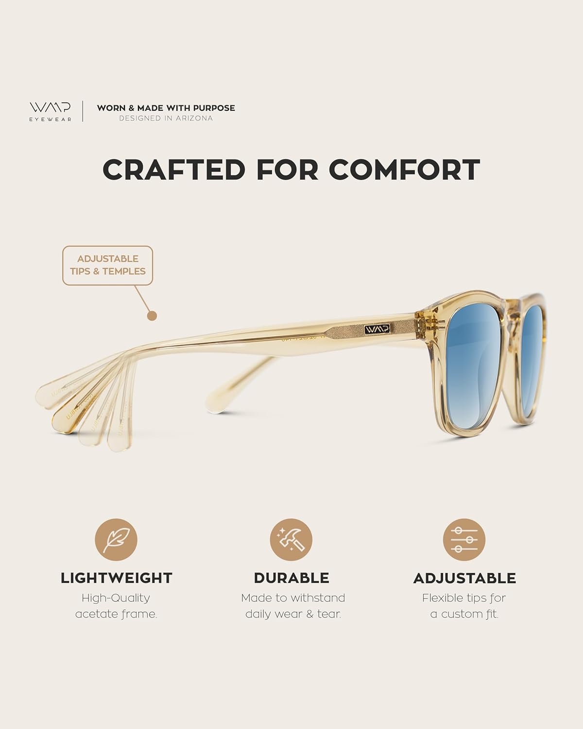 WearMe Pro - Polarized Retro Large Rectangular Mens Sunglasses - Image 7